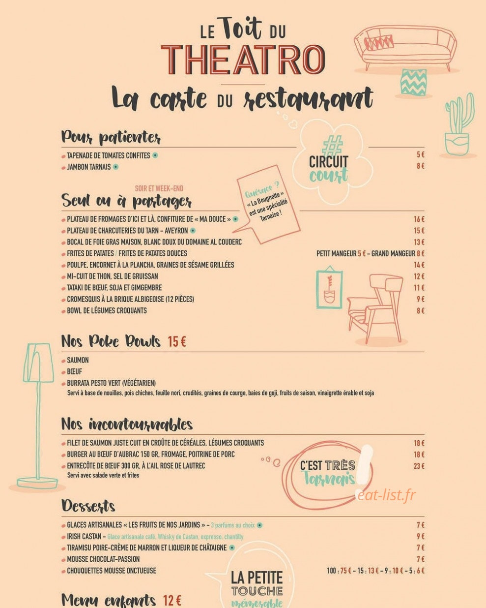 Le Toit du Theatro — carte page 1