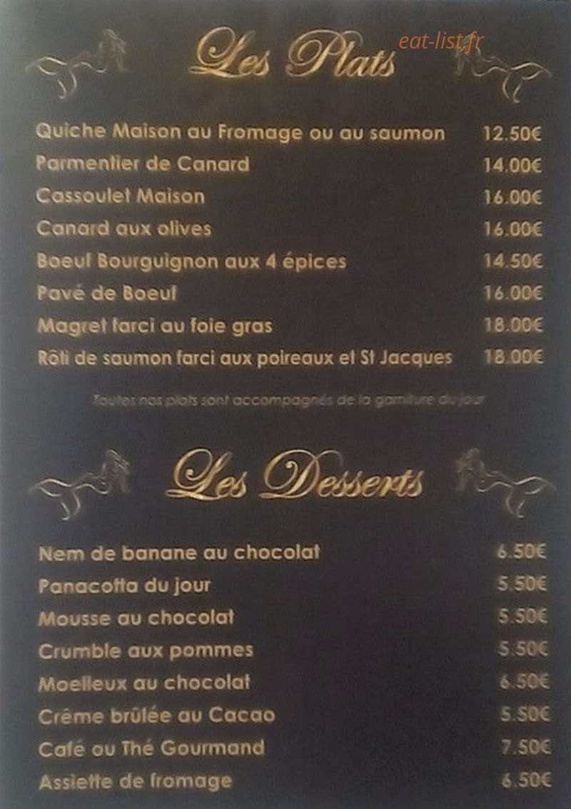 Les 3 Graces — carte page 2