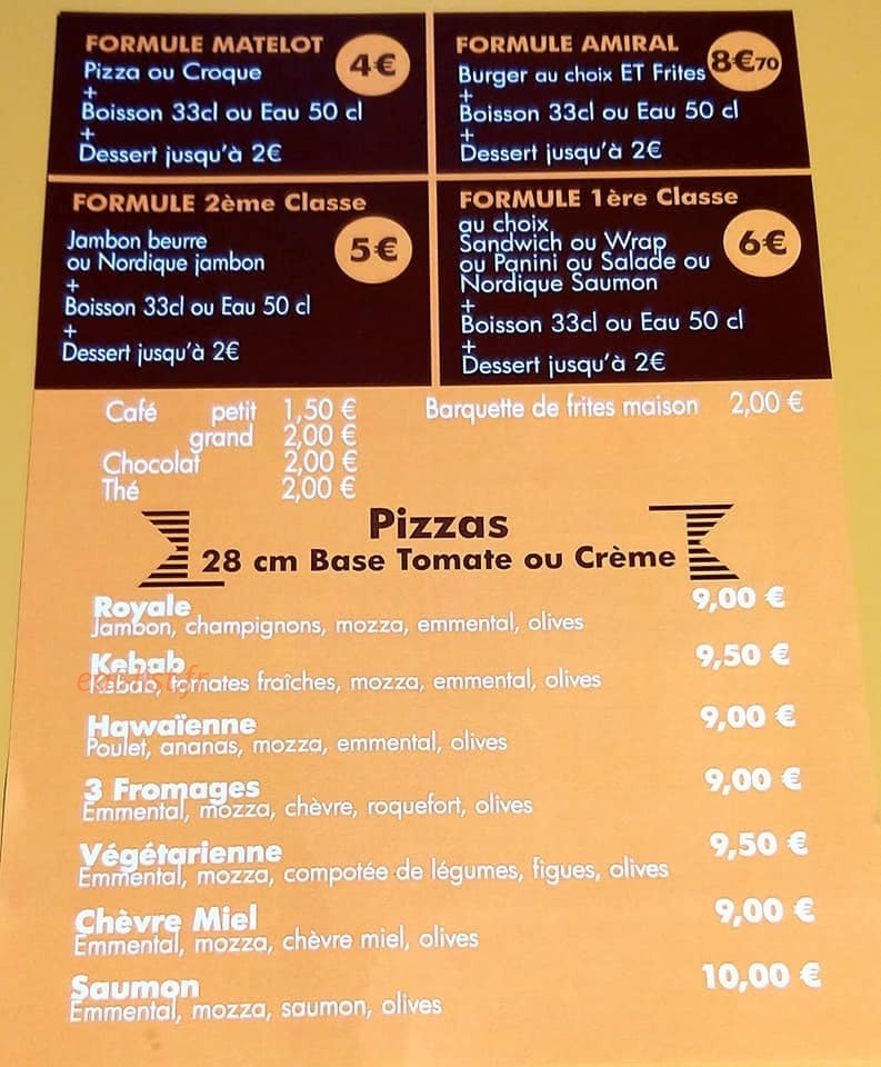 Les Délices de Champollion — carte page 1