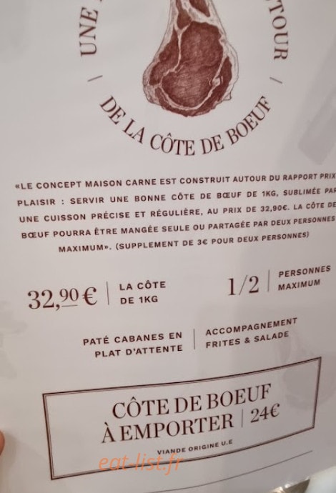 Maison Carne — carte page 1