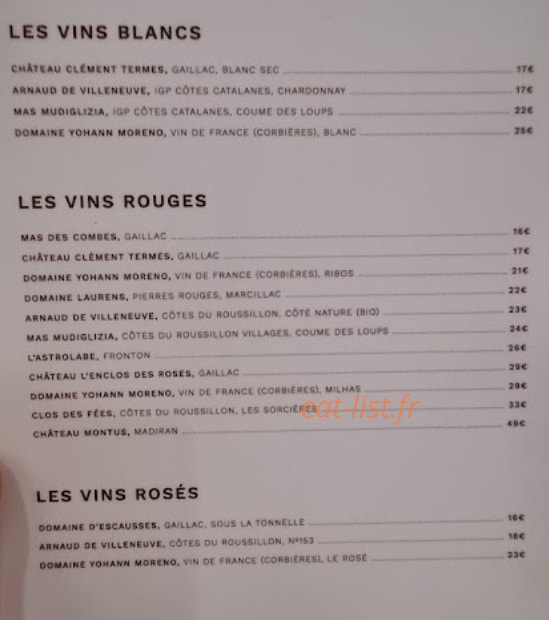 Maison Carne — carte page 3