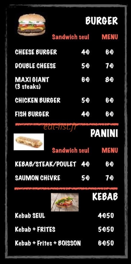 Ô Snack — carte page 4