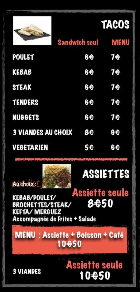 Ô Snack — carte page 5