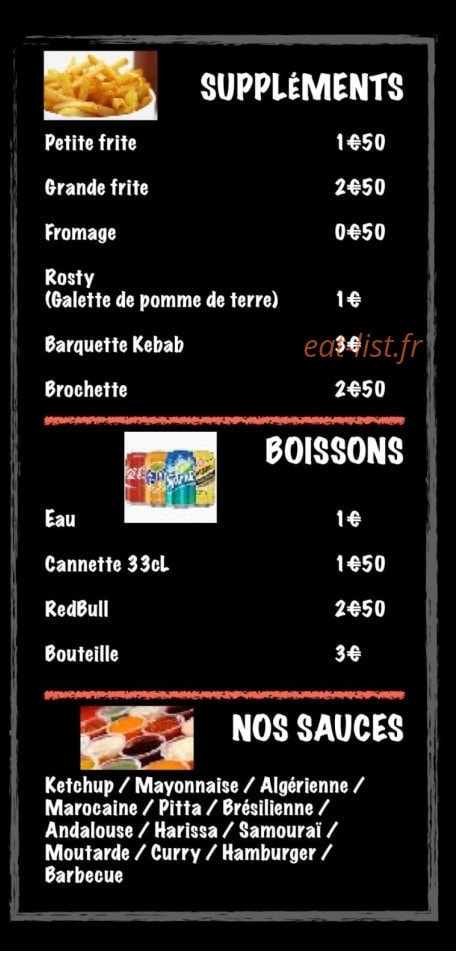 Ô Snack — carte page 6