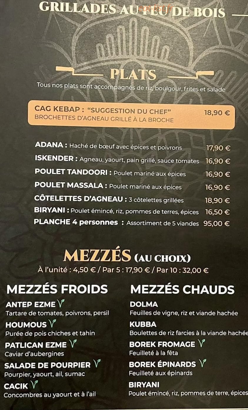 Oasis Grill — carte page 2