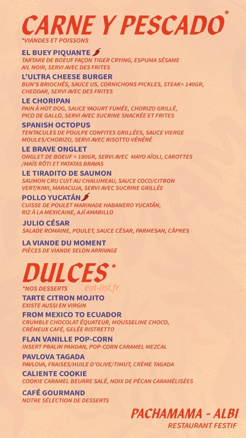 PachaMama — carte page 1