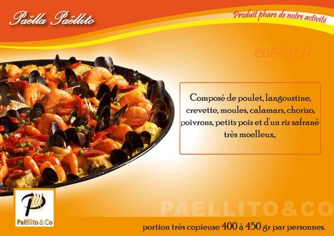 Paëllito & Co — carte page 1