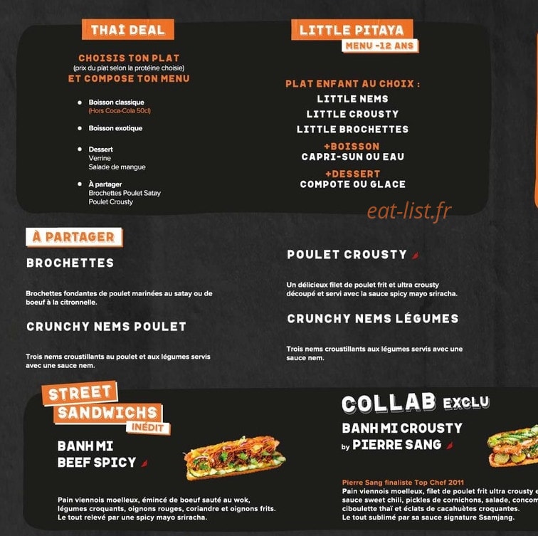 Pitaya — carte page 1