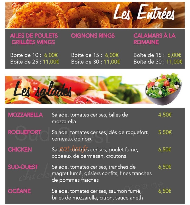 Pizza D'oc — carte page 1