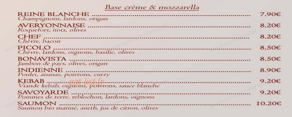 Pizza Gusto — carte page 4