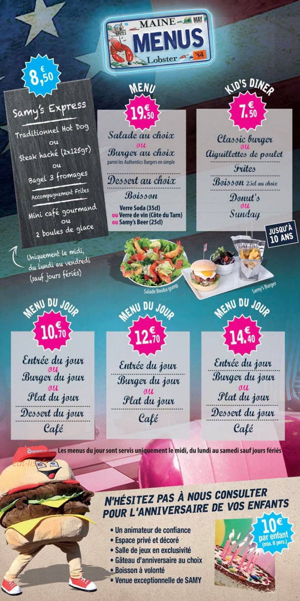 Samy's Diner — carte page 5