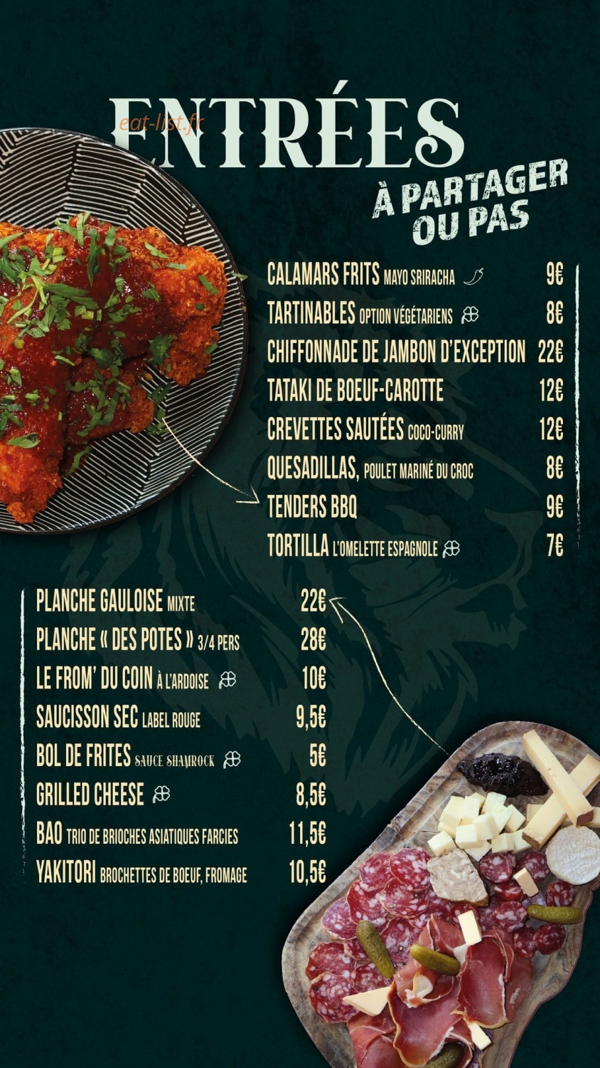 Shamrock — carte page 2
