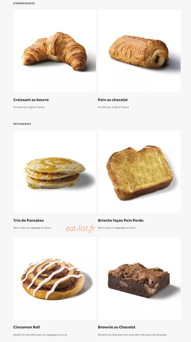 Starbucks Coffee — carte page 14