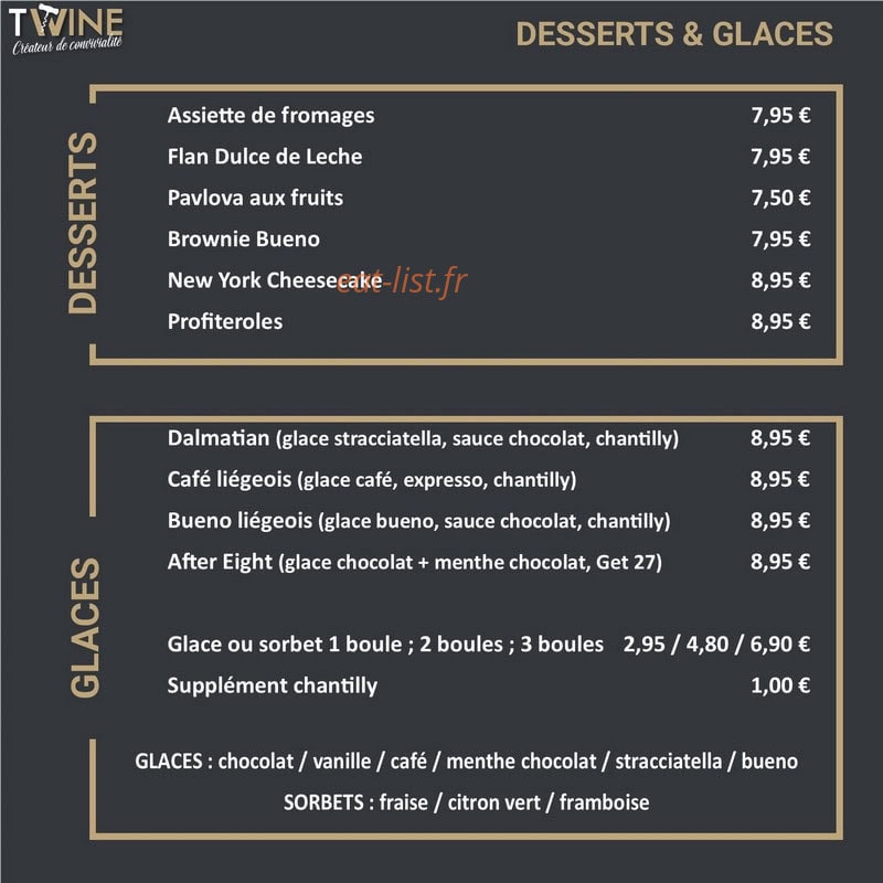 T Wine — carte page 4
