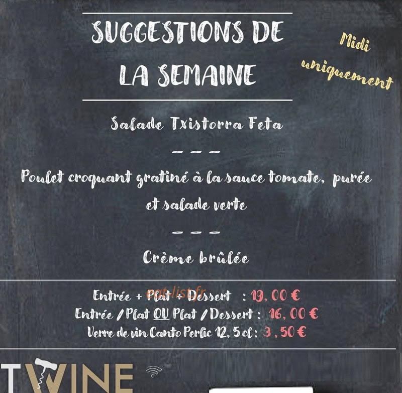 T Wine — carte page 3