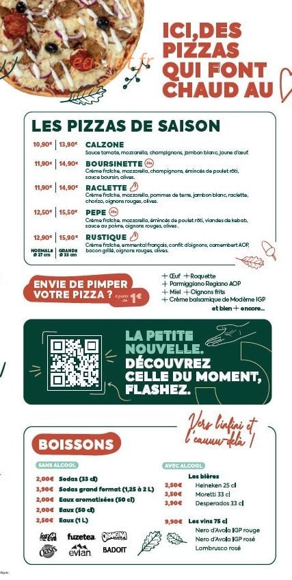 Tutti Pizza — carte page 2