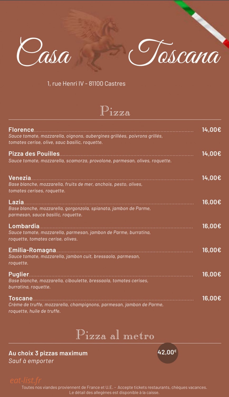 Casa Toscana — carte page 4