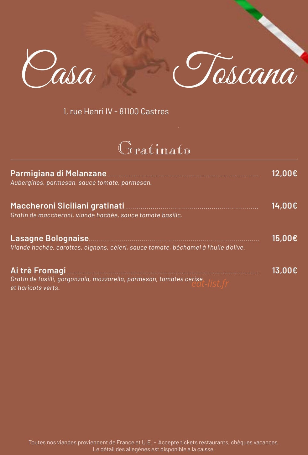 Casa Toscana — carte page 3
