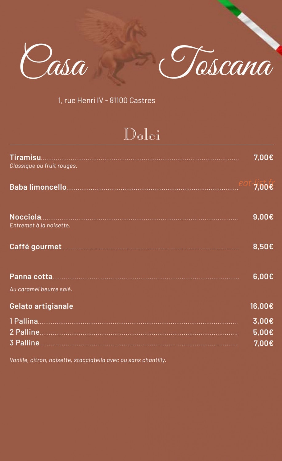 Casa Toscana — carte page 5