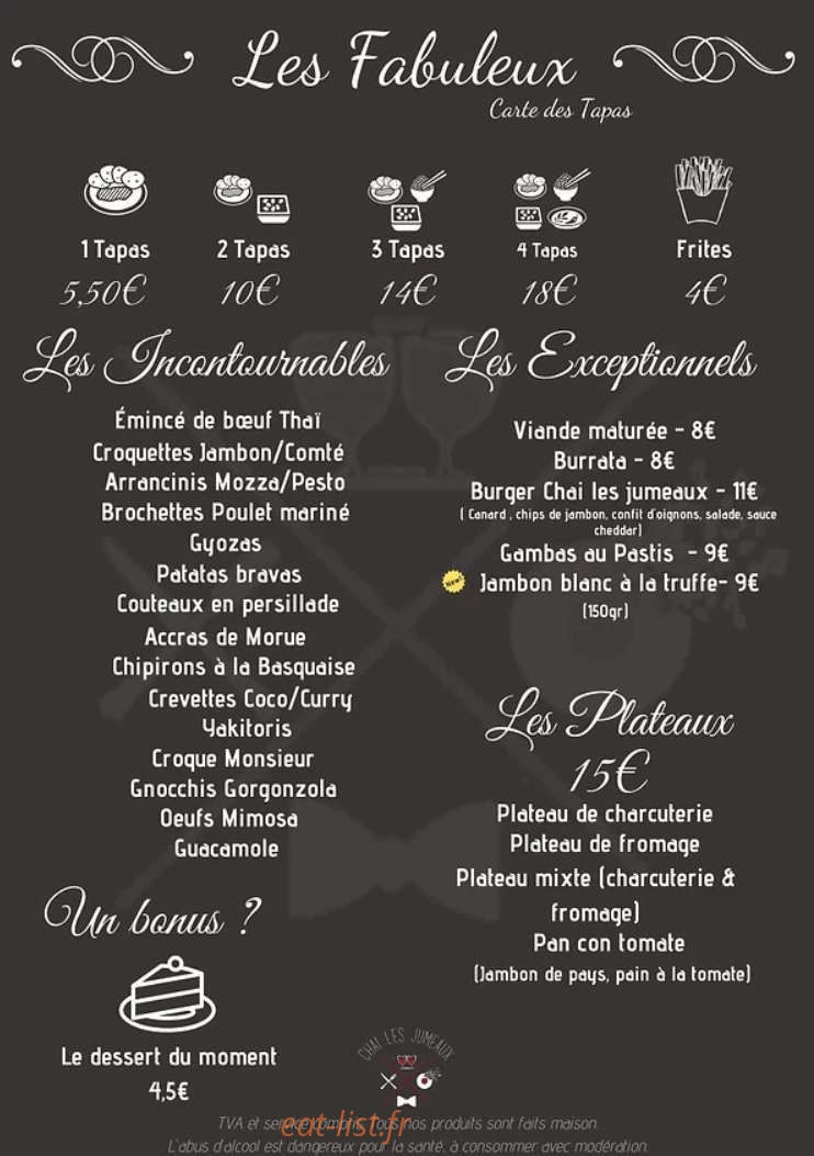 Chai les jumeaux — carte page 2