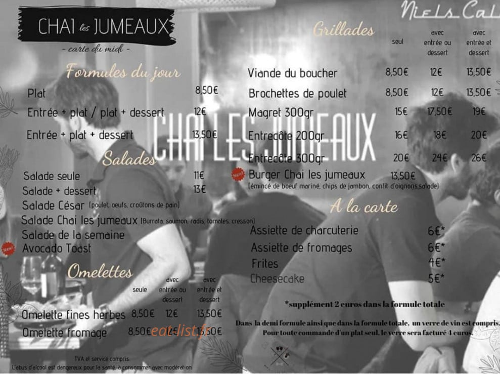 Chai les jumeaux — carte page 1