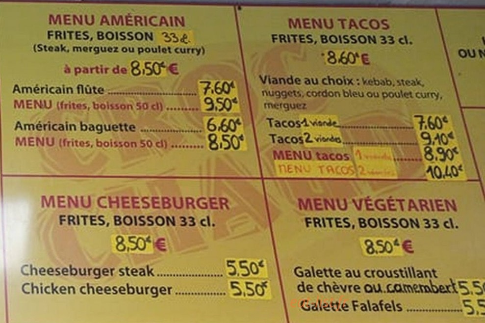 Croc Chaud — carte page 4