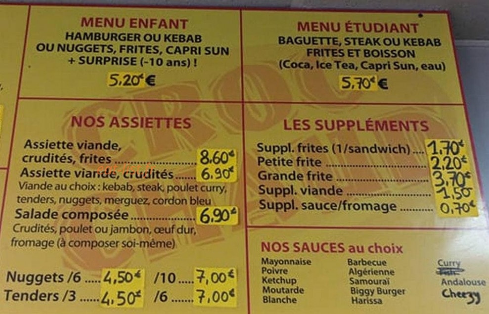 Croc Chaud — carte page 5