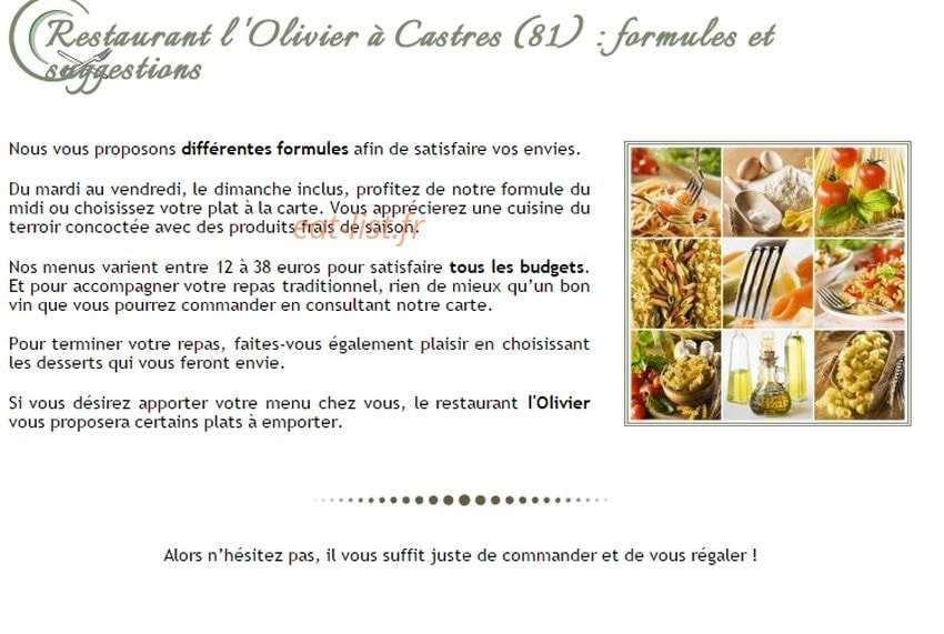 L'Olivier — carte page 1