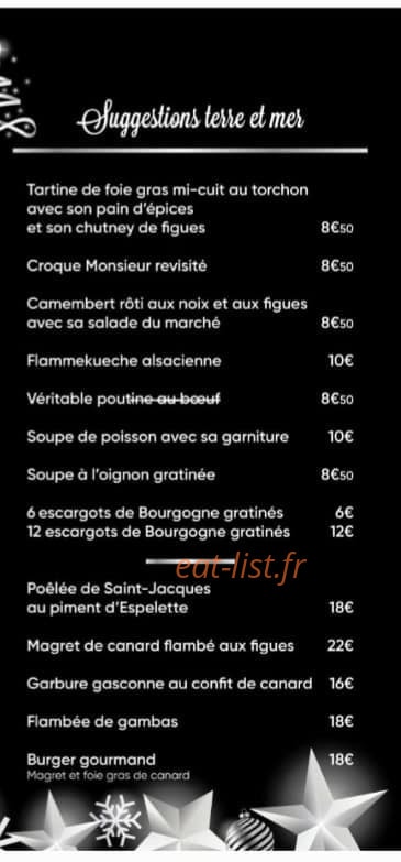 La table du gourmet — carte page 2