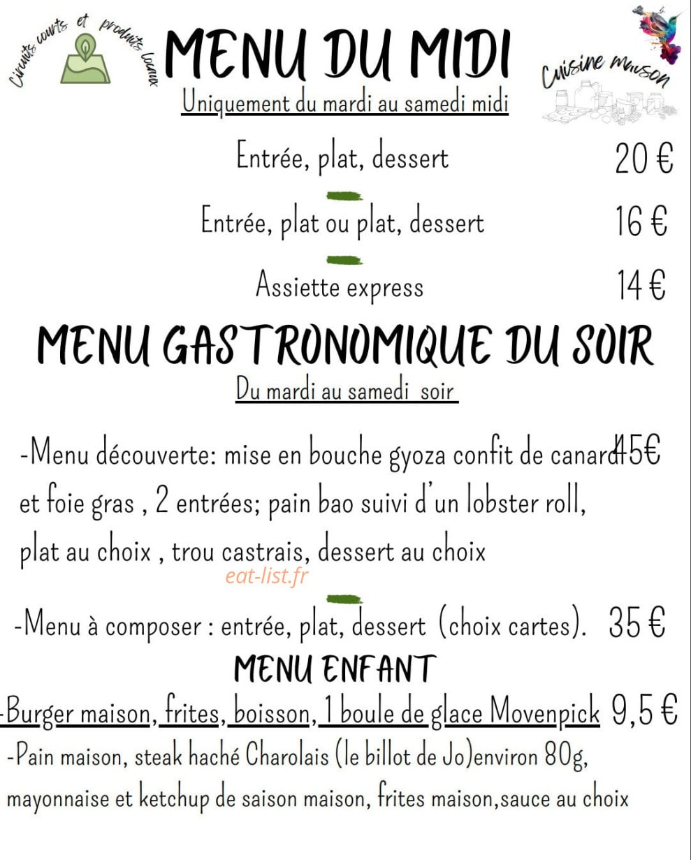 Le Colibri — carte page 2