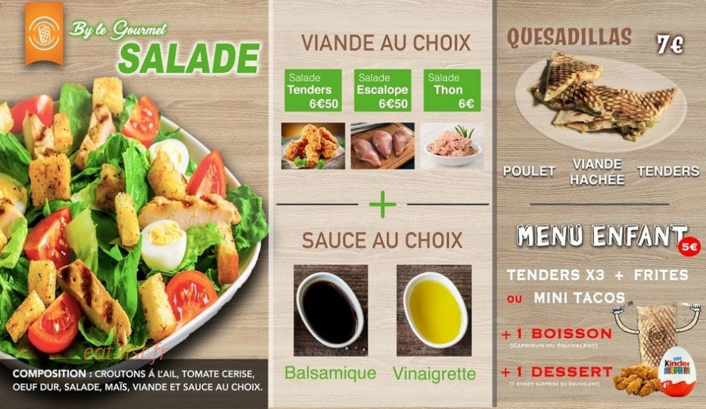 Le Gourmet — carte page 5