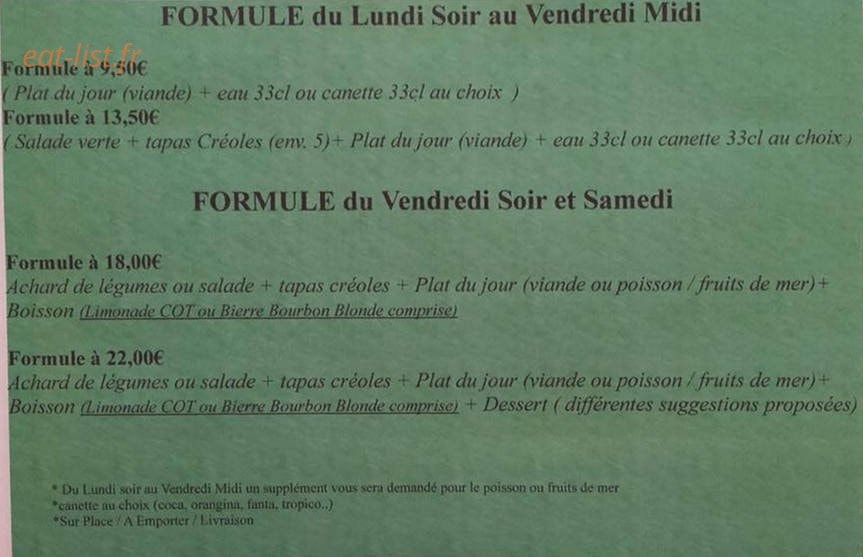Le Kréol — carte page 2