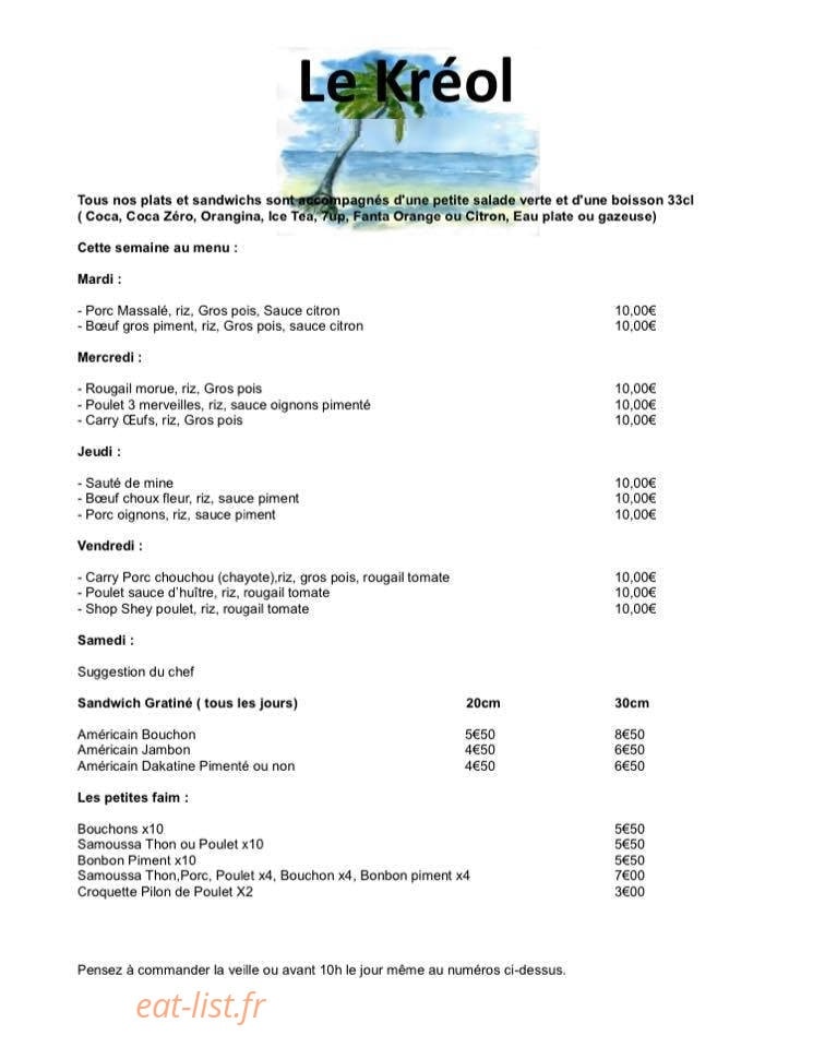 Le Kréol — carte page 3