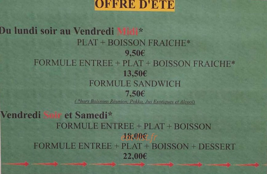 Le Kréol — carte page 1