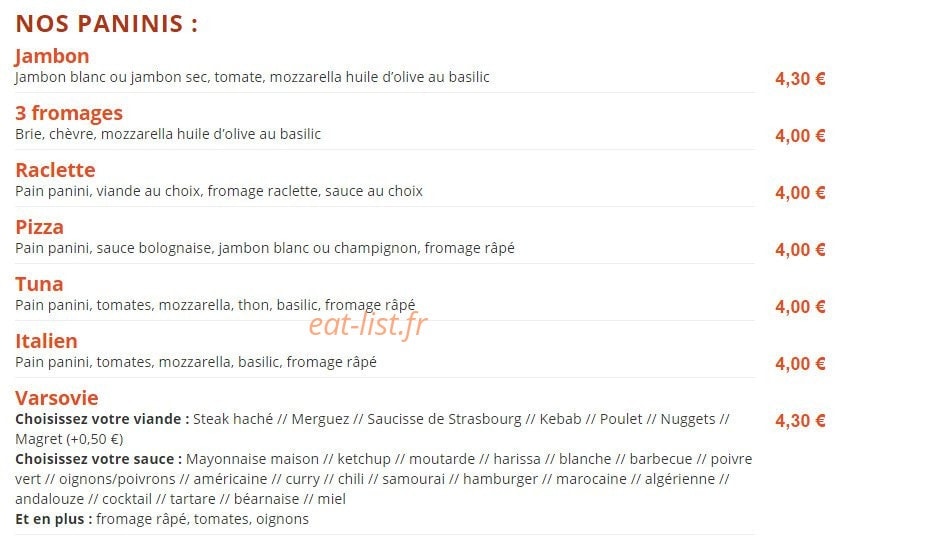 Le Miams — carte page 6