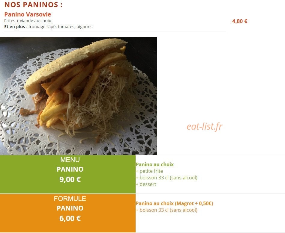 Le Miams — carte page 8