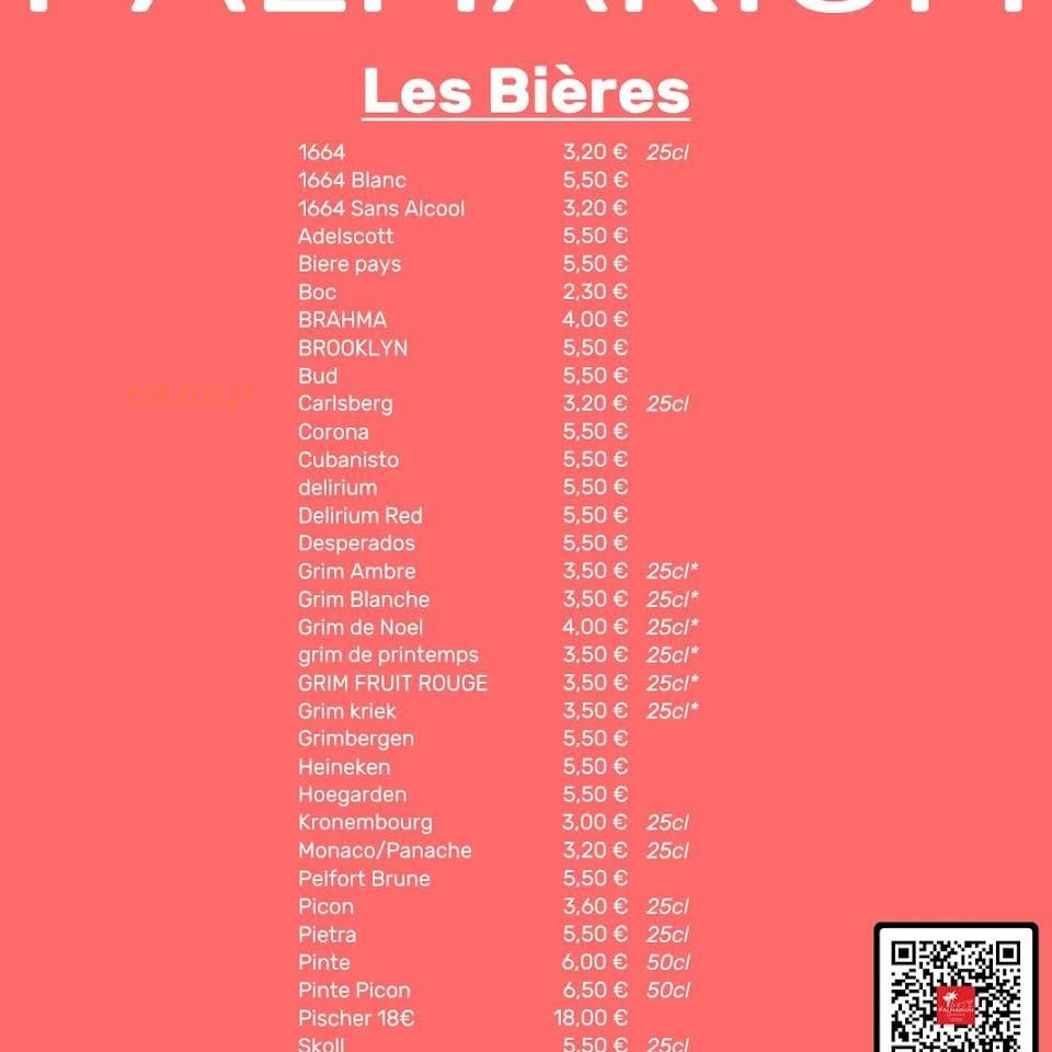 Le Palmarium — carte page 2