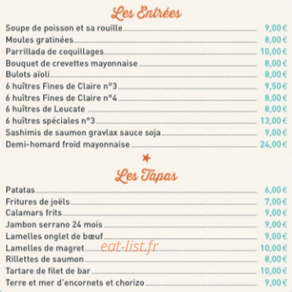Le pescadou — carte page 1