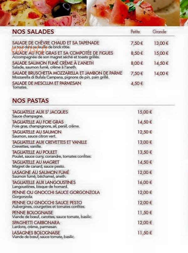 Le Venise — carte page 1