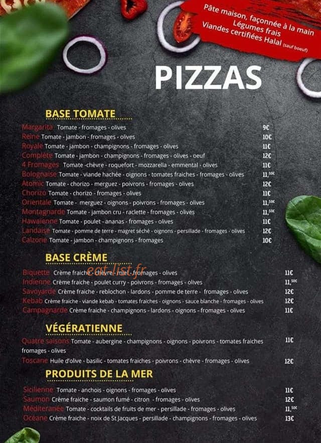 Pizza d'Aqui — carte page 2