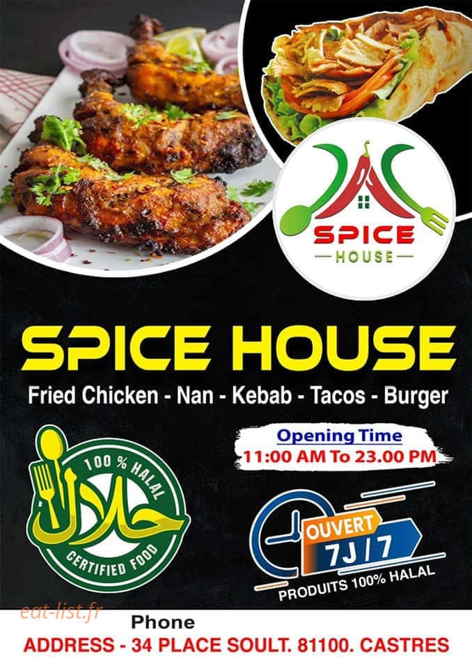 Spice House — carte page 1