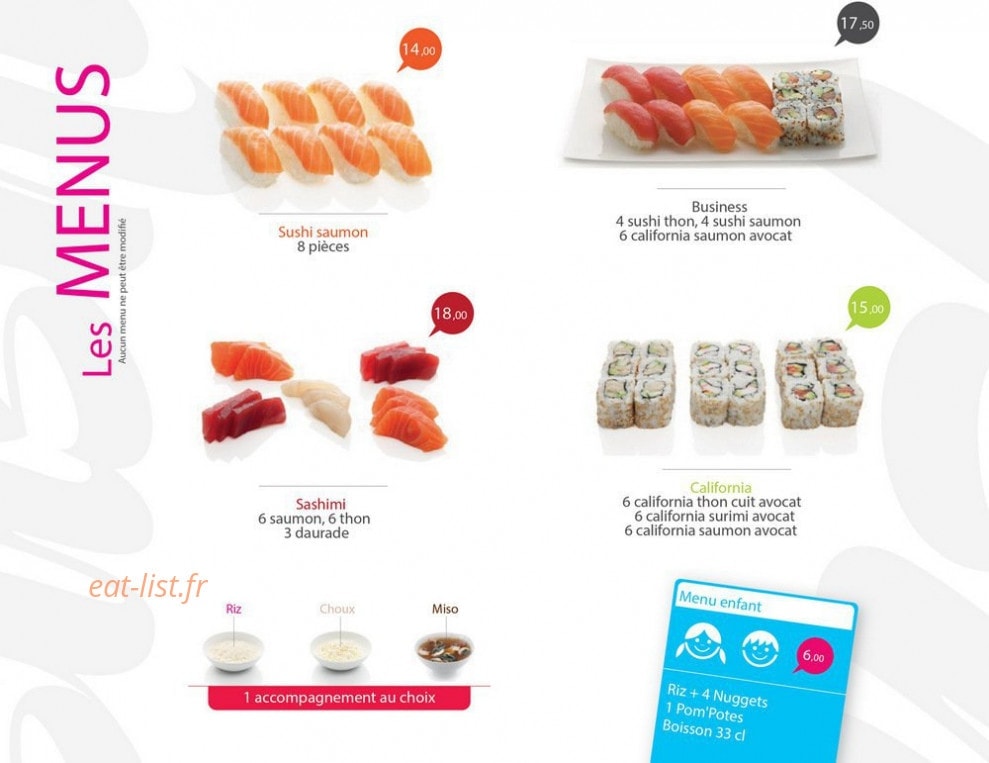 Sushi World — carte page 21