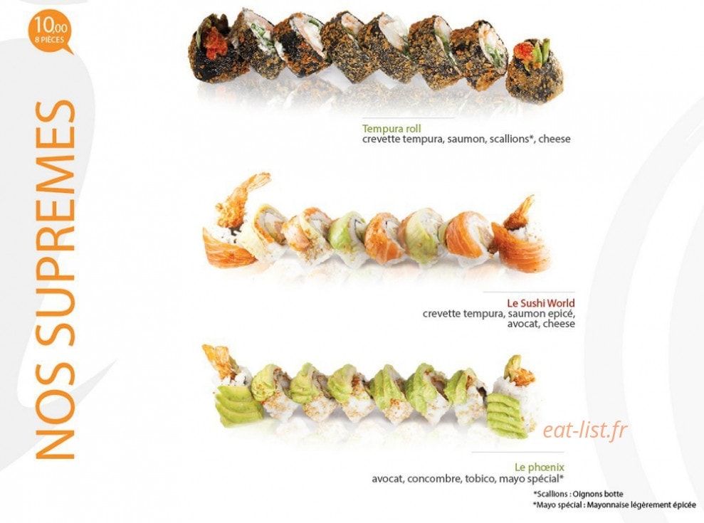 Sushi World — carte page 12