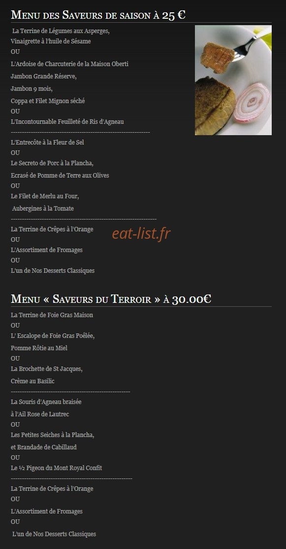 L'impérial — carte page 1
