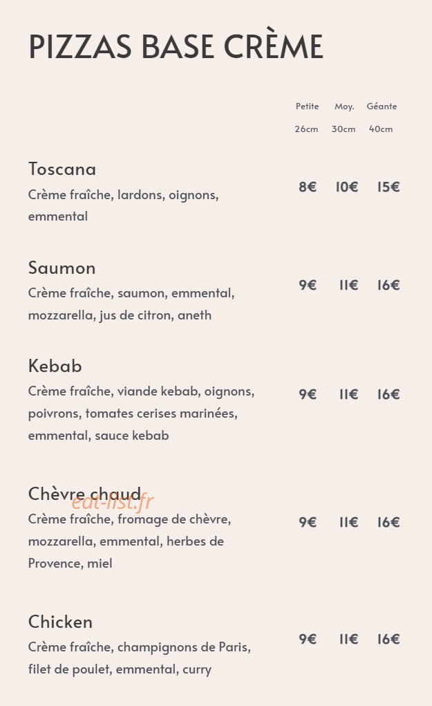 La Kantina — carte page 3
