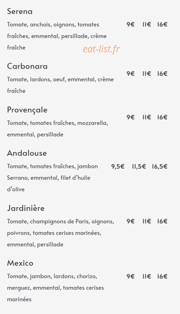 La Kantina — carte page 2