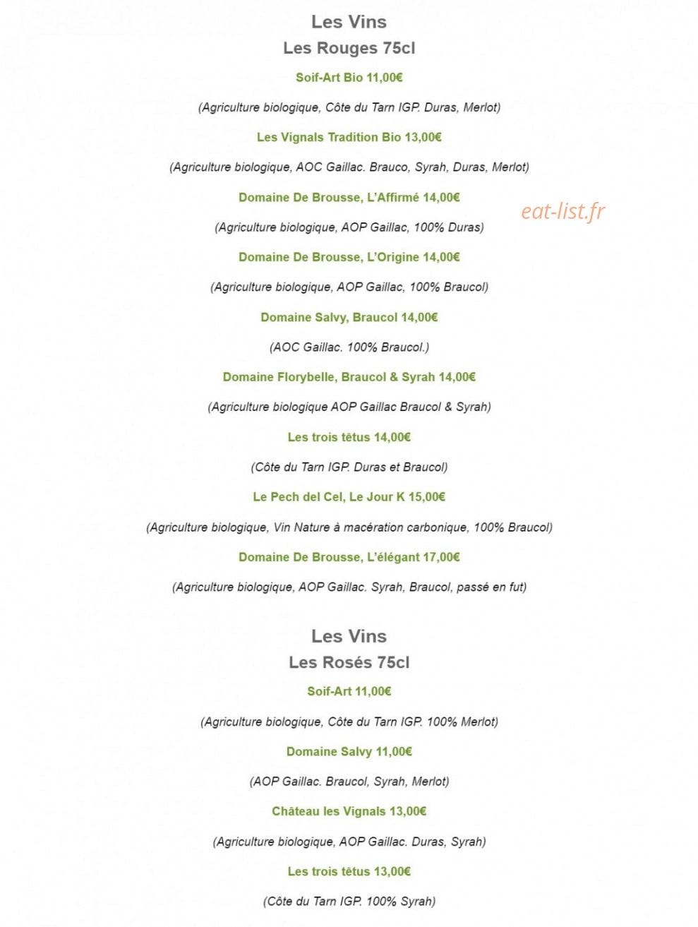 Camping Le soleil des bastides — carte page 8