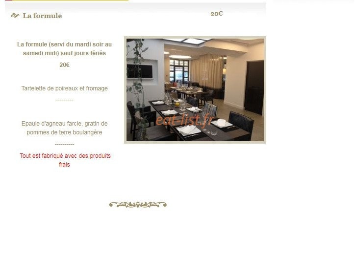 La Taverne — carte page 3