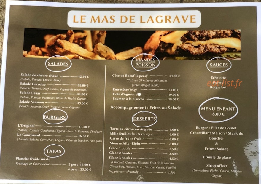 Le Mas de Lagrave — carte page 1