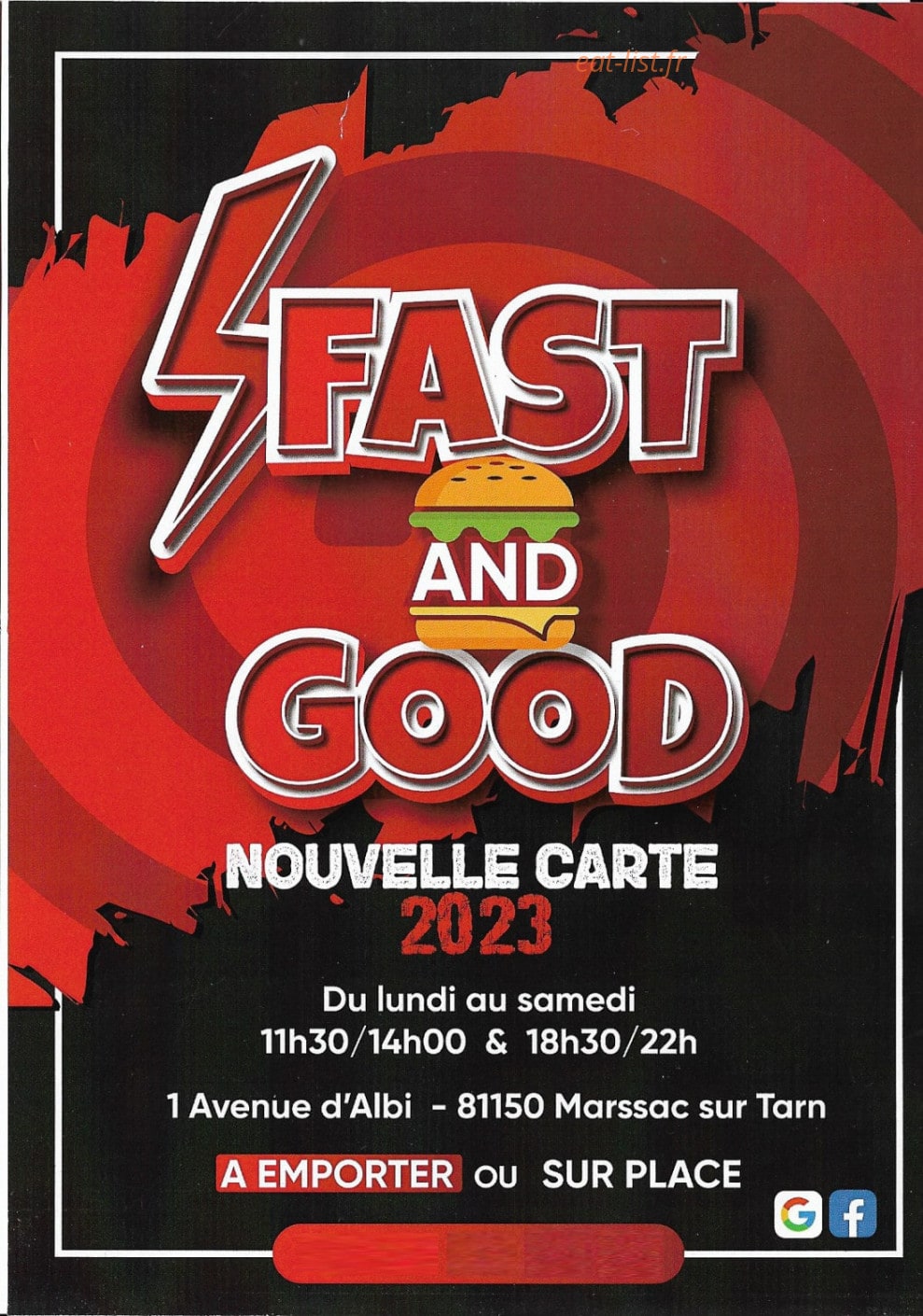 Fast and good — carte page 1